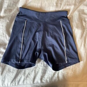 Sommer Ray Navy High-Rise Athletic Bike Shorts